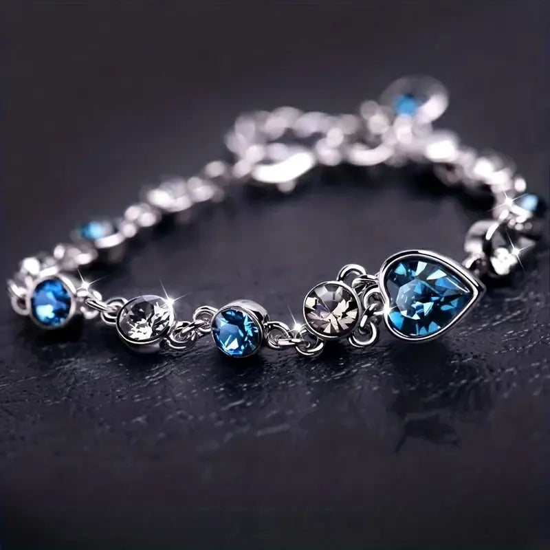 Pulseira Brilho Coração do Oceano