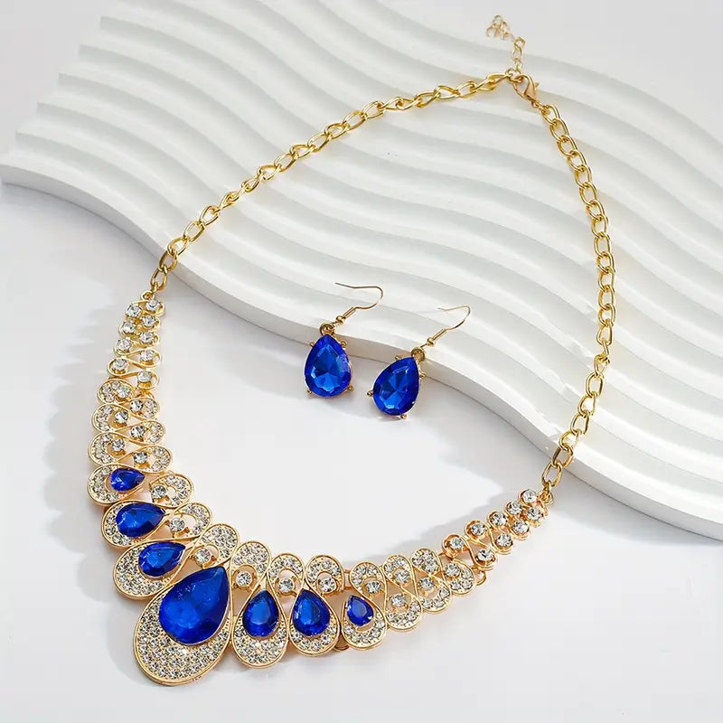 Conjunto de Joias Maevina Zafiros