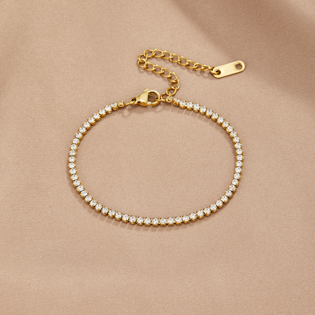 Pulseira de Tênis Cordelia Gold