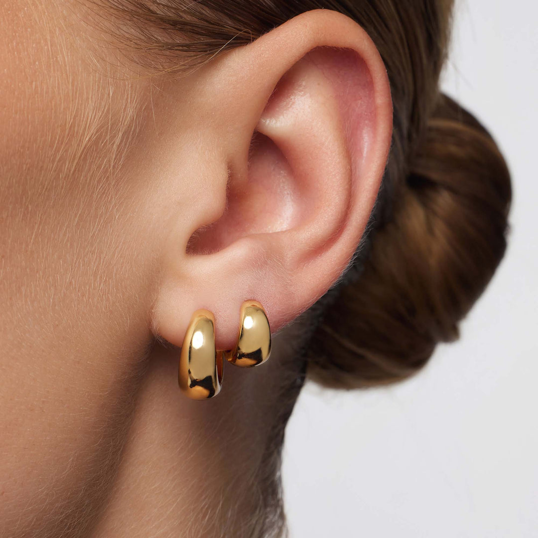 Mini Argolas Rue | Dourado