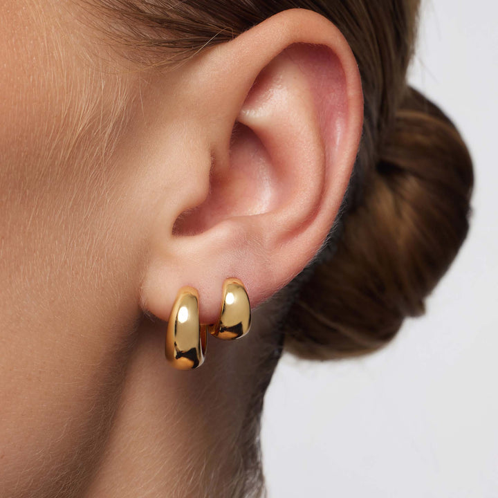Mini Argolas Rue | Dourado