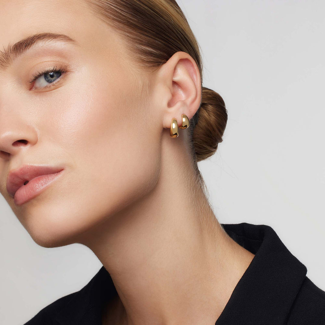 Mini Argolas Rue | Dourado