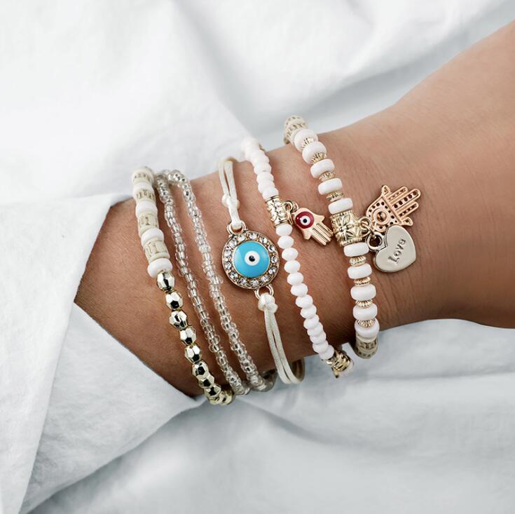 Pacote de Pulseiras Hamsa