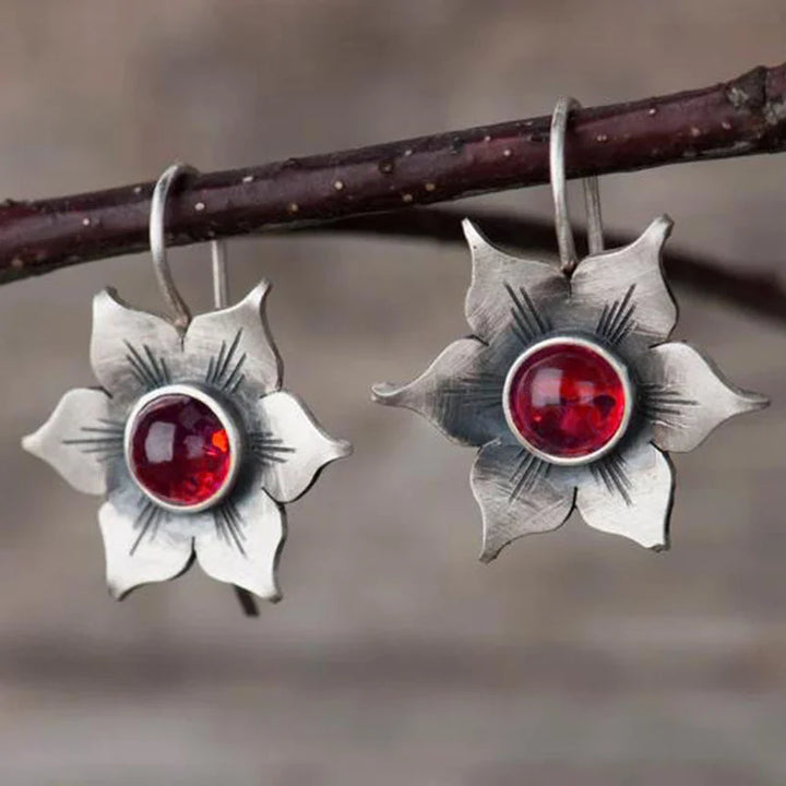 Brincos Vintage em Forma de Flores