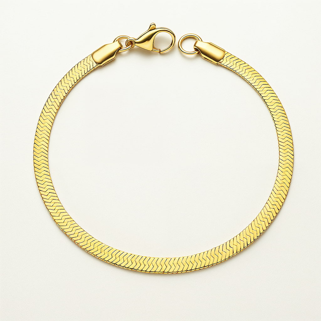 "BRACELETE EM ESPINHA DE PEIXE" SANTORINI