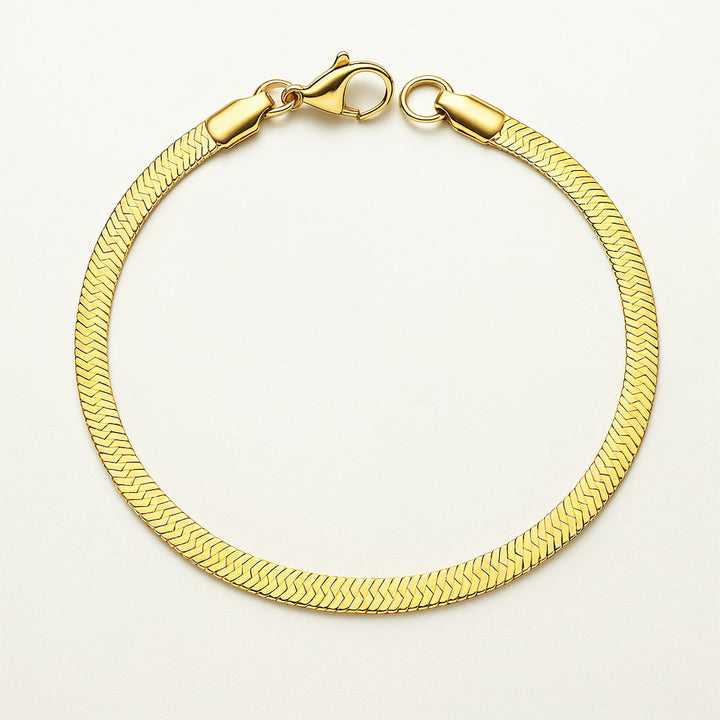 "BRACELETE EM ESPINHA DE PEIXE" SANTORINI