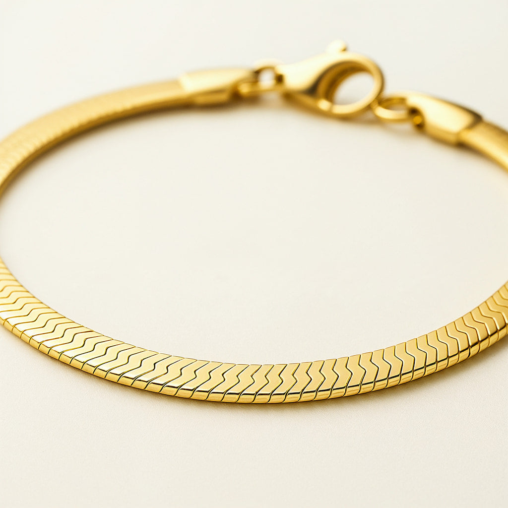 "BRACELETE EM ESPINHA DE PEIXE" SANTORINI