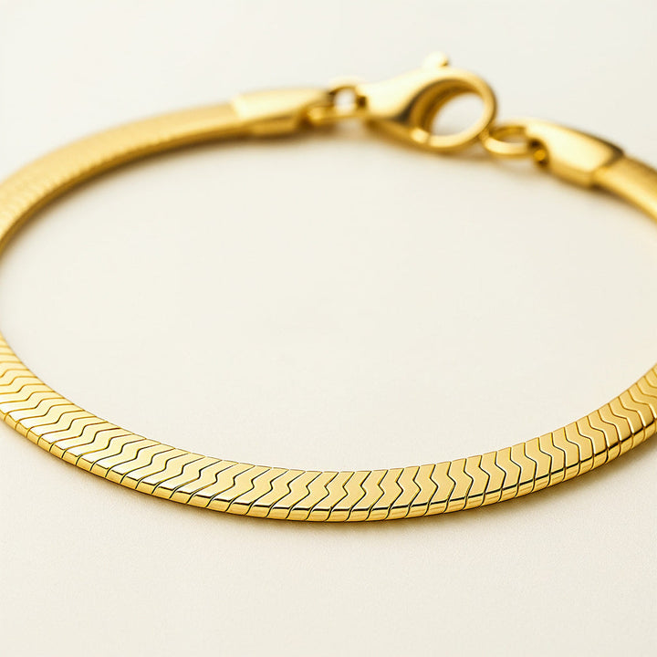 "BRACELETE EM ESPINHA DE PEIXE" SANTORINI
