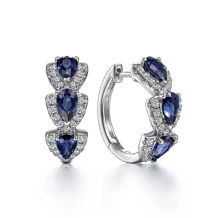 Brincos Royal Sapphire Crest