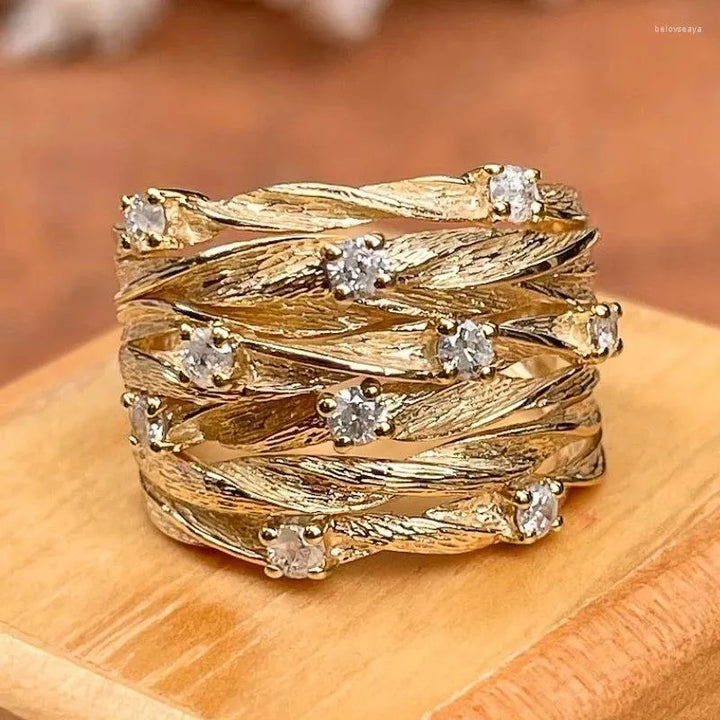 Anel Boho Vintage de Ouro