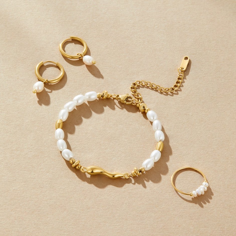 Pulseira de Pérola de Água Doce Lov