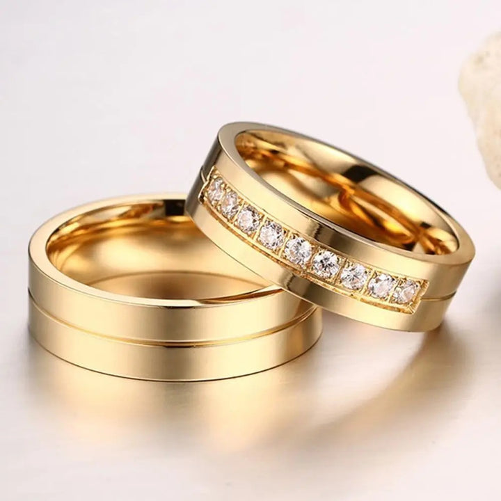 Anel vintage com zirconia incrustada Ibiza