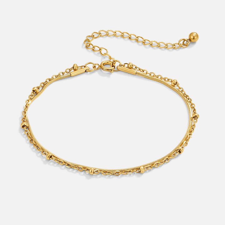 Pulseira Camadas de Ouro Pia