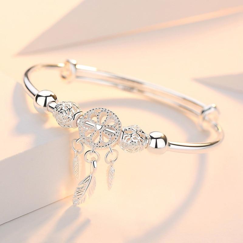 Pulseira Ajustável Prata Sonho